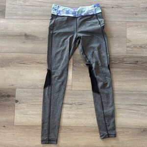 Kids Ivivva Gray Leggings with Black Accents